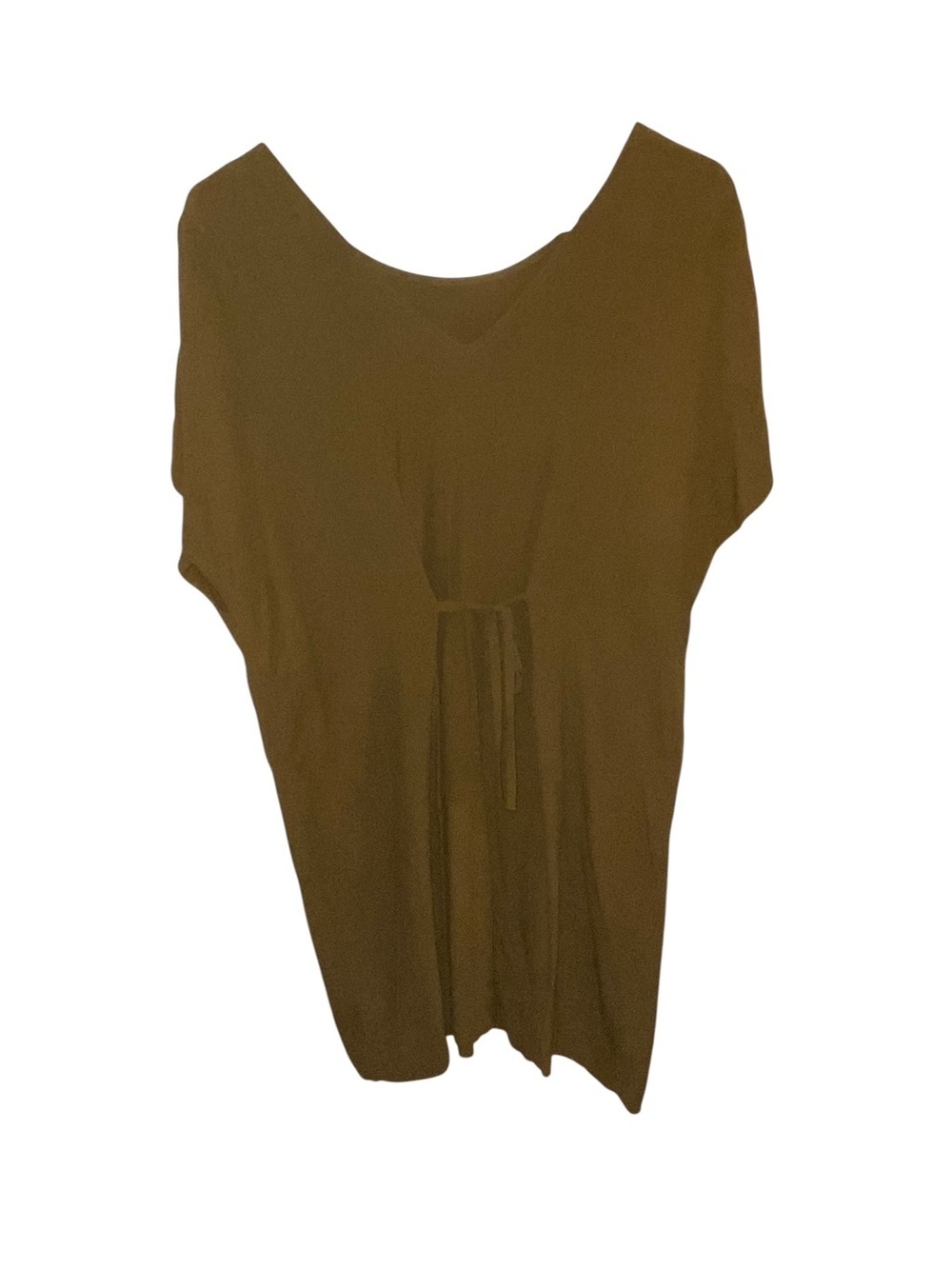 Madewell Brown Short-Sleeve Mini Shift Dress Resortwear minimalist cottagecore - Picture 8 of 11